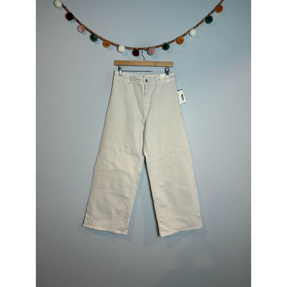 NWT Universal Thread Sailor Wide Leg cream jeans